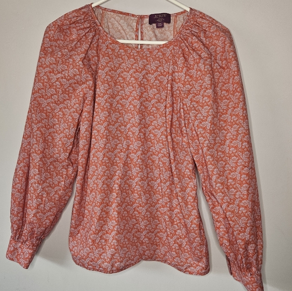 J. Crew Libert Fabric floral top - Picture 1 of 10